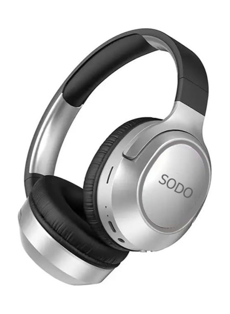 سودو سماعة الرأس SD-1105 اللاسلكية ستيريو فوق الأذن اسود/فضي - Image 1